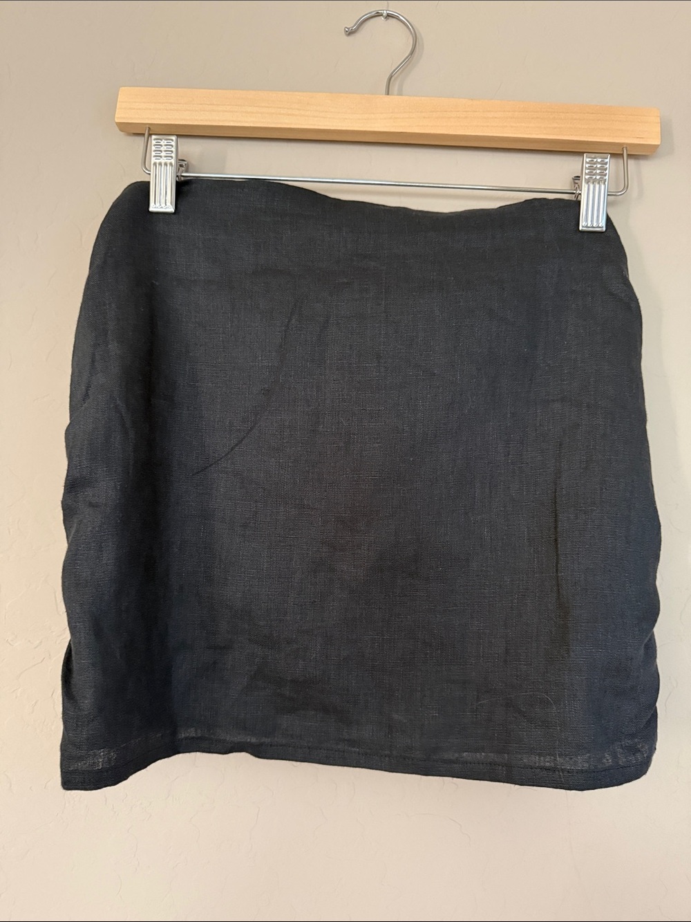 Faithfull the Brand Black Linen Set Nelli Maxi Skirt & Strapless Crop Top SZ 12 - Picture 2 of 16